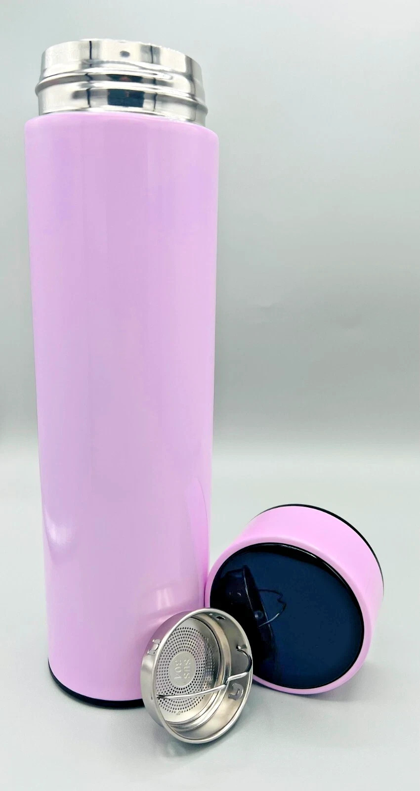 2-Pack Smart LED Temperature Display Stainless Steel Thermal Water Bottles