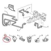 Hydraulikbremse Klemme Fiat Cinquecento - Seicento Original 7693431