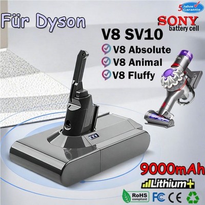 9000mAH Original Akku für Dyson V8 SV10 Absolute Animal Absolute Motorhead Sony
