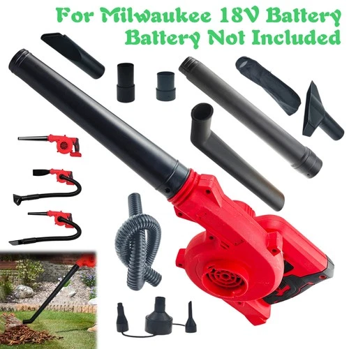 Cordless Leaf Blower for Milwaukee 18V Battery, 2in1 Electric Leaf Blower&Vacuum