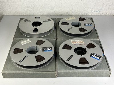 4x Ampex 456 - BASF 1  Reels / Tapes / Spulen (1 Inch / 1 Zoll) #6
