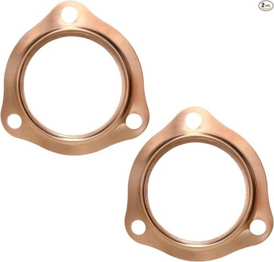 2PCS 2.5'' Exhaust Gaskets, Copper Header Collector Flange Ga Color: 2.5 inches