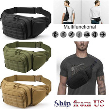 Tactical Waist Fanny Pack Phone Pouch Military Outdoor Camping Hiking Belt Bag