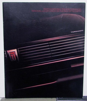 1986 Oldsmobile Toronado Color Options Available Features Sales Brochure