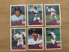 1985 Topps Baseball 6 Card Lot Boston Red Sox Jim Rice 150, Buckner  65 + More