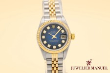 Rolex Lady-Datejust 79173 NOS Blue Vignette S...
