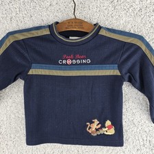 Vtg Sincerely Pooh Bear Crossing Winnie The Pooh Tigger Shirt Sz 2T Embroidered
