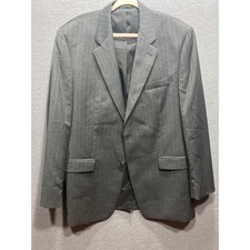 Lauren Ralph Lauren 100 Wool Pinstripe Blazer Gray Mens Size 44L