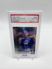 Corey Patterson #285 TOPPS FINEST ROOKIE CARD PSA 9 MINT MLB 1999 T18-108. rookie card picture