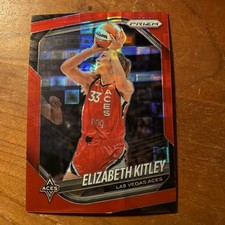 2025 Panini Prizm WNBA Elizabeth Kitley #41 Red Pandora #d/199 Las Vegas Aces