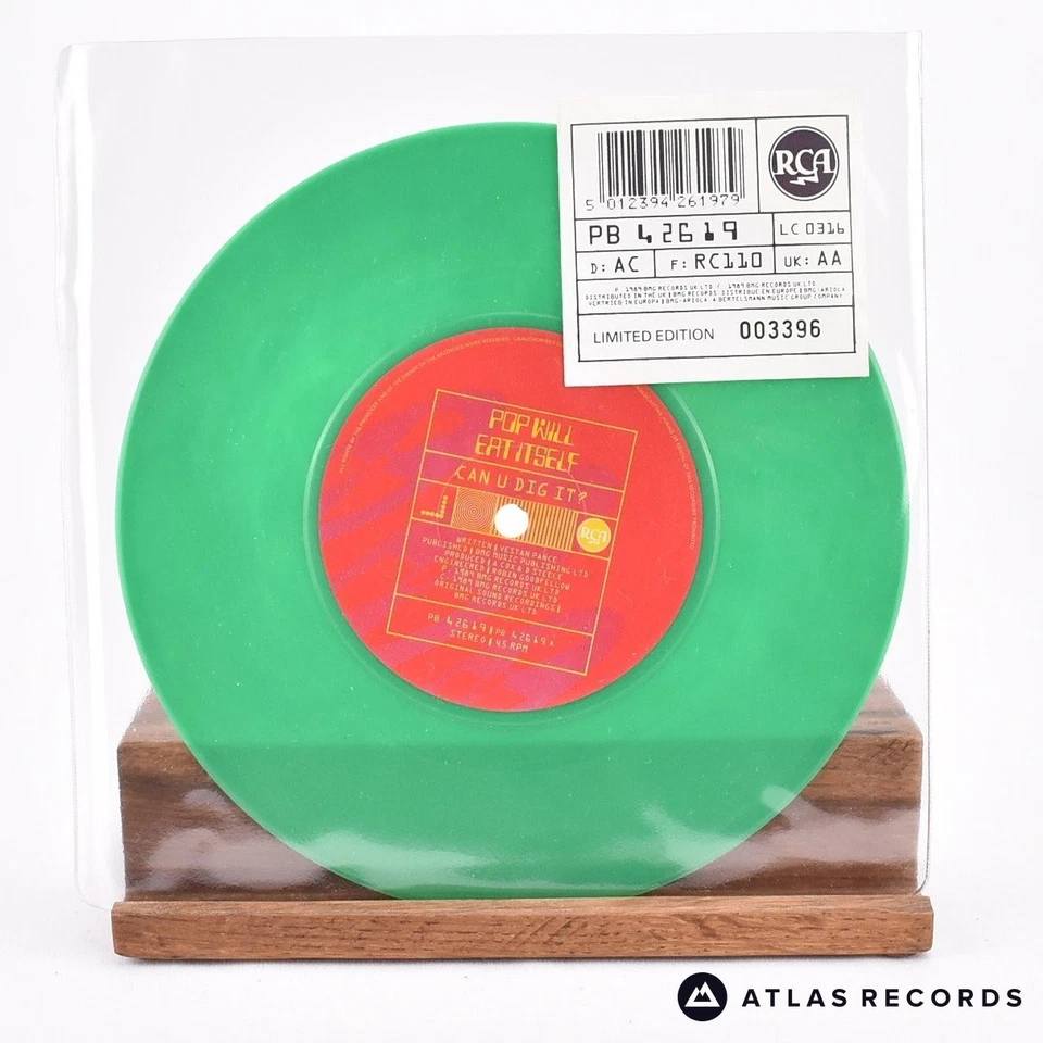 Pop Will Eat Itself - Can U Dig It? - Green 7" Vinyl Record - VG+/VG+ - Image 2 of 4