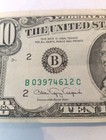 Vintage 1990 $10 Dollar Bill New York Federal Reserve Note Circulated Only One!  — photo 4
