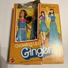 VTG 1975 Growing Up Ginger Mattel 9222 Rare Brunette Skipper Doll damaged box