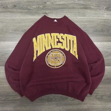 Vintage Minnesota Golden Gophers Sweatshirt Mens XL Maroon NCAA Football 90s