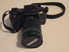 Pentax SF1n autofocus film SLR with Tamron 28-200 Zoom Lens and Data Back F