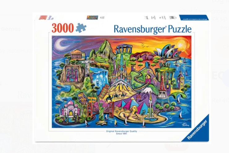 RAVENSBURGER 3000 PIECE PUZZLE TREASURES OF THE WORLD 2026 *PRE ORDER* ✅OUT!!!!!