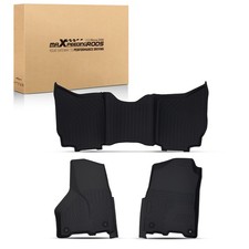 Black Carpet Floor Mats For Dodge Ram 1500 Classic Quad Cab 2019-2024 Tpe