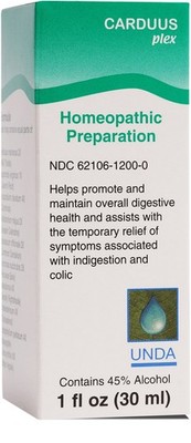 UNDA Carduus Plex Homeopathic Digestive Relief 1 fl oz Drops Remedy