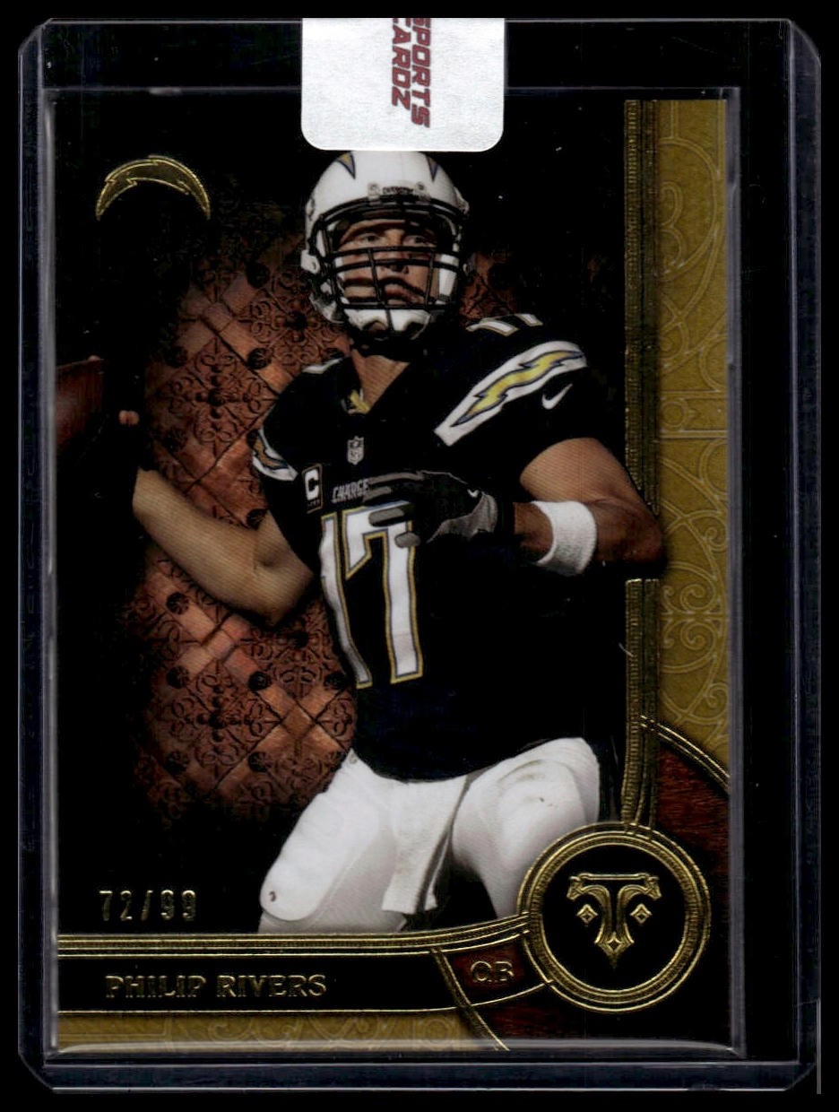 2015 Topps Triple Threads #34 Philip Rivers Gold #/99