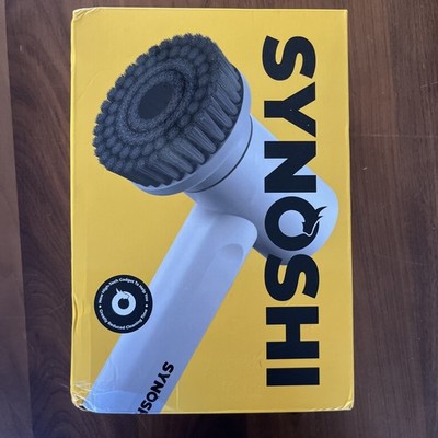 Synoshi Electric Spin Scrubber Cordless Power Brush with 3 Cleaning Heads NEW