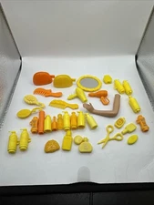 Lot Of Barbie Doll Accessories Makeup And Beauty Supplies  Orange & Yellow