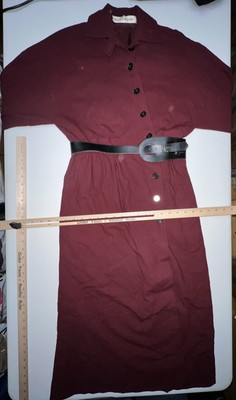 Adele Simpson Dress Women s Size 8 100% Wool Maxi