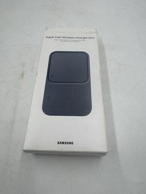 Samsung 15W Super Fast Wireless Charger Duo Pad w/ 25W Adapter - Black Open Box