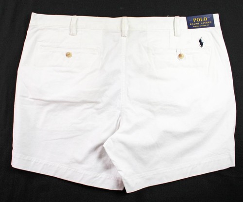 Polo Ralph Lauren Mens Shorts 40 Bermuda Chino Twill Stretch Straight Fit White - Picture 2 of 7