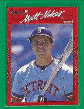 1990 Donruss - Matt Nokes #178 Detroit Tigers 