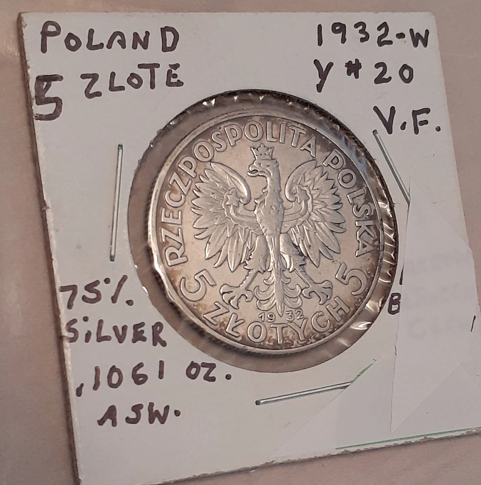 Polaco 1932 5 Zlote... Foto 4 de 4