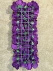 Handmade Artificial Beautiful Purple Rose Real Like Plush Wall Backdrop 8”x20” — photo 4