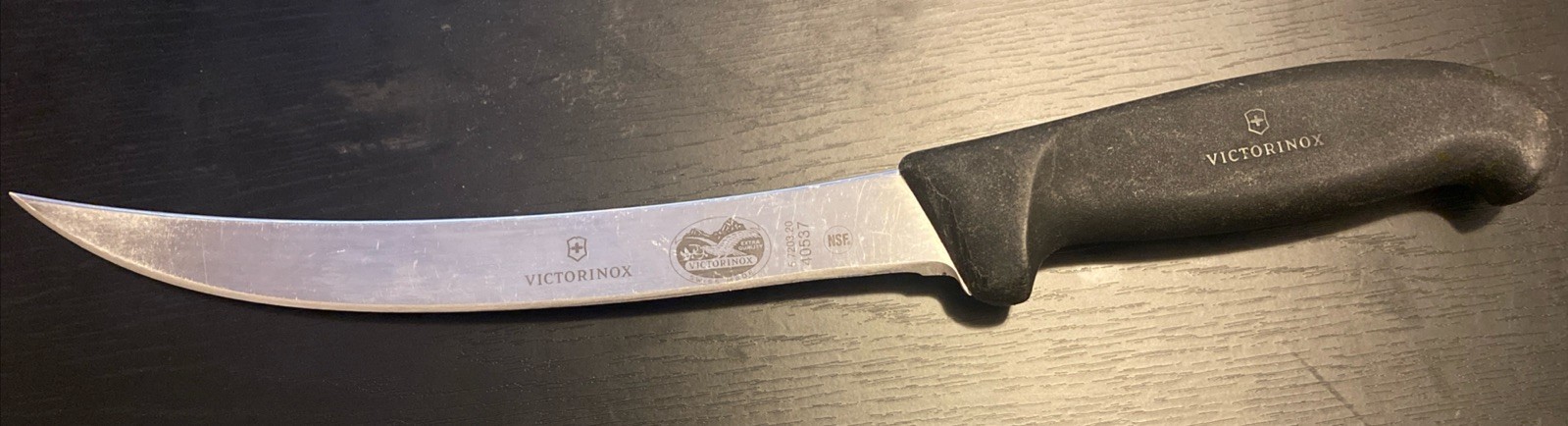 Victorinox 40537 Fibrox Pro Black Breaking 8" Blade. Swiss S