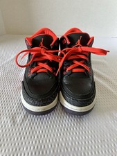 Nike Air Jordan 3 Retro Crimson Boys Athletic Shoes Sneakers Sz 5Y