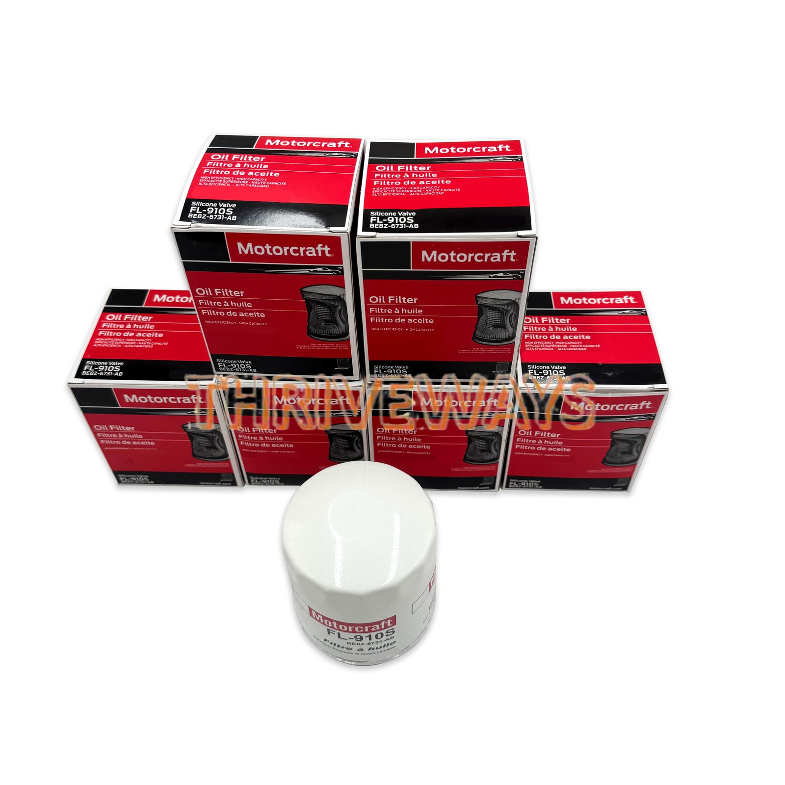 Ford Motorcraft FL-910S BE8Z-6731-AB Oil Filter 6-Pack