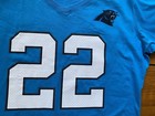NWT Carolina Panthers Nike Women Sz L Jersey Tee NFL  Christian Mccaffrey 22 NEW — photo 2