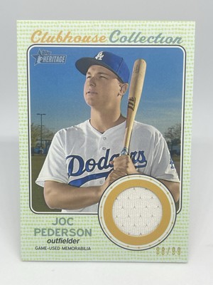 2017 Topps Heritage Joc Pederson #CCR-JP Jersey Patch 88/99 Los Angeles Dodgers