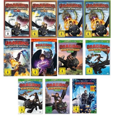 Drachenzähmen leicht gemacht 3, Dragons Die Reiter von Berk Vol. 1, 2, 3, 4