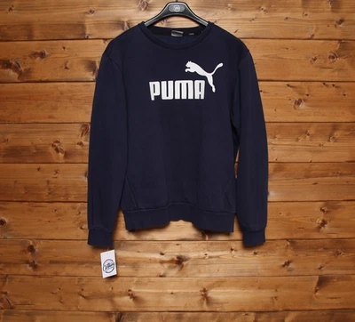 Sweat PUMA Taille 48/50 Usagé (Sa2444) Bleu Vintage Homme/Unisexe - Photo 1/3