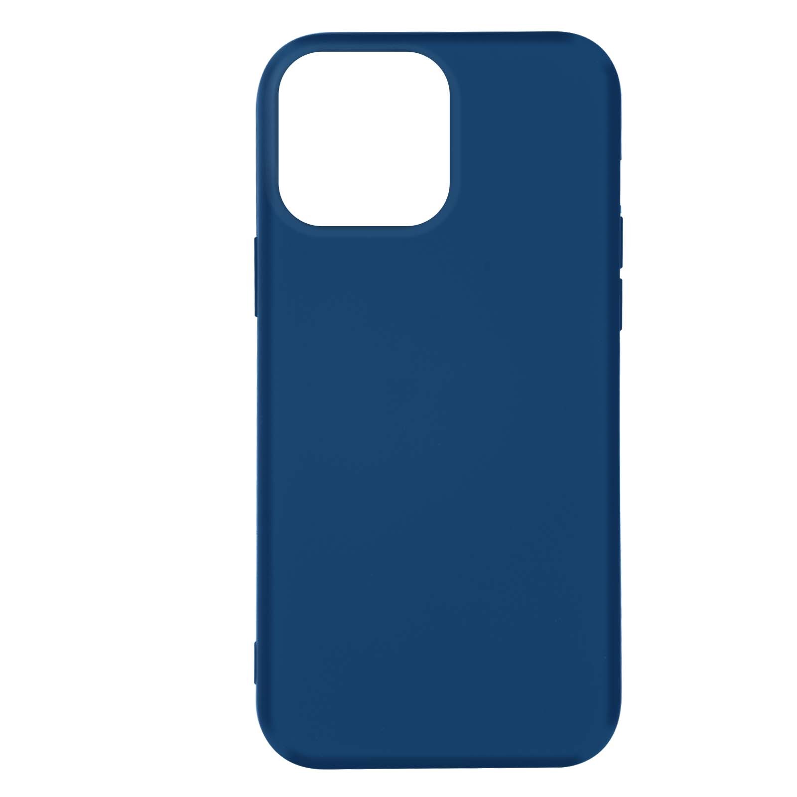 Coque iPhone 14 Pro bleue fine pour trajets et bureau