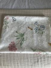 Lenox Butterfly Meadow Floral Tablecloth 52 X 70 Oblong Spring