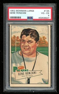 1952 Bowman Large #135 Gene Ronzani PSA 4