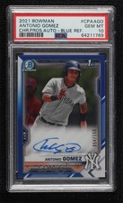 2021 Bowman Chrome Prospects Blue Refractor Antonio Gomez PSA 10 GEM MT Auto 0c6