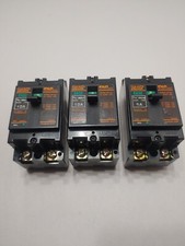 Lot of 3 Fuji Electric EA32 Circuit Breaker  2 10A 2P 41-19583  1 5A 2P