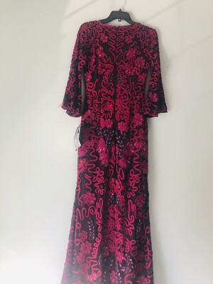 soutache embroidered blouson dress Simkhai Annabella Soutache Floral Embroidered Midi Dress main image 0