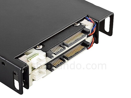 Dual Bay 2.5" SATA Hard Disk HDD/SSD Trayless Caddy Internal Mobile Rack Kit UK - Afbeelding 5 van 9