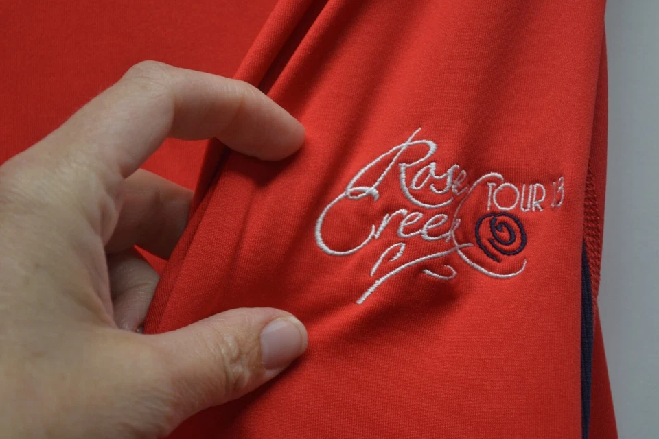 FootJoy Men's 1/2 Zip Long Sleeve Red "Rose Creek Tour 13" Pullover Jacket (F2) - Image 3 of 4