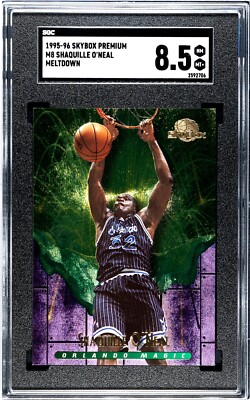 Shaquille O'Neal 1995-96 Skybox Premium Meltdown Card #M8- SGC