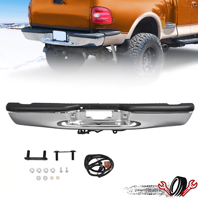 Chrome Rear Step Bumper Assembly For Ford F150 F-150 1997-2003 04 Flareside