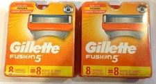 **16** Gillette Fusion Regular Shaver Razor Blade Refill Cartridges REAL GENUINE