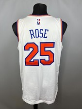 DERRICK ROSE NEW YORK KNICKS JERSEY NBA BASKETBALL ADIDAS CB9701 WHITE SIZE M
